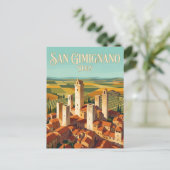 サンガ・ジメニャーノ歴史地区 イタリア ポストカード (スタンド正面)