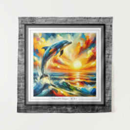 サンキスのドルフィンリープ タペストリー