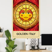 サンキスのパラダイスゴールデンイタリア ポスター (ホームオフィス)