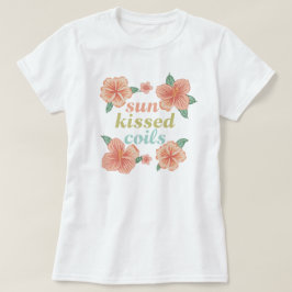 "サンキスドコイルズ" ハワイアンフローラルサマーファッションTシャツ Tシャツ