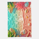 サンキスビーチシェルデザイン キッチンタオル (縦)