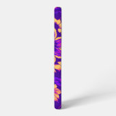 サンキスフローラパープル明るい赤紫色カスタム SAMSUNG GALAXYケース (左側面)