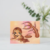 「サンキス人魚」はがき ポストカード (スタンド正面)