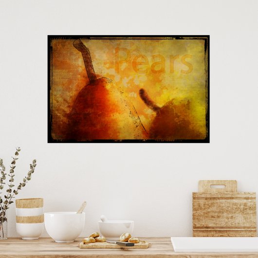 サンキス梨アートプリント ポスター (キッチン)