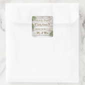 サンキス砂利足指Saltyキスステッカー スクエアシール (バッグ)