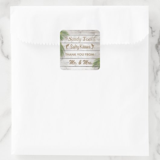 サンキス砂足指Saltyキスサンキュー スクエアシール (バッグ)