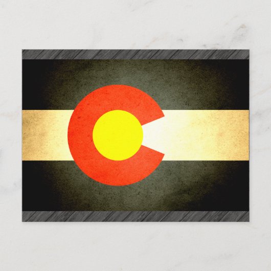 サンキス・コロラド州旗 ポストカード (正面)