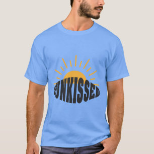 サンキスTシャツサマーシービーチサンセットレトロ Tシャツ