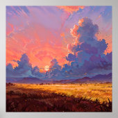 サンキャスト – パインターリーランドスケープスタイル ポスター (正面)