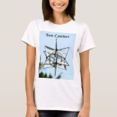サンキャッチャースカイブルー幾何モダンシック Tシャツ (正面)