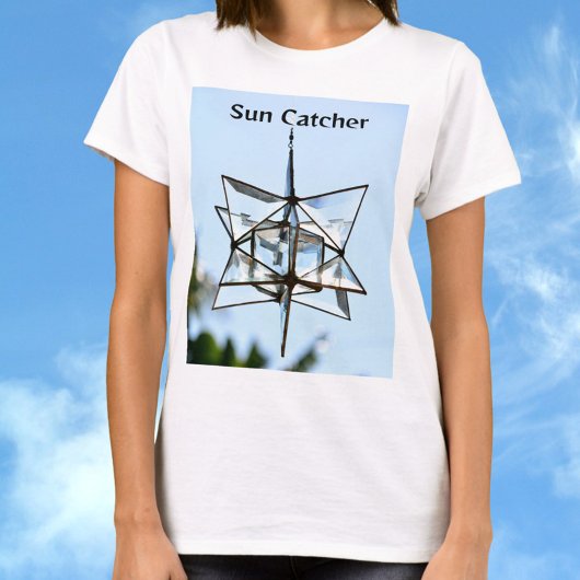 サンキャッチャースカイブルー幾何モダンシック Tシャツ