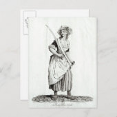 サンキュロット（メス）、1792 ポストカード (正面/裏面)