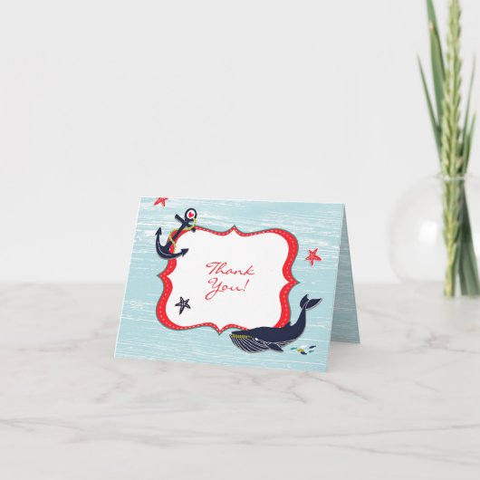 サンキューいかり鯨折りカード サンキューカード (正面)