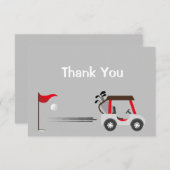 サンキューおもしろいゴルフゴルフ漫画 サンキューカード (正面/裏面)