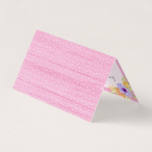 サンキューお洒落フローラバラ素朴ウッドカード (裏面)