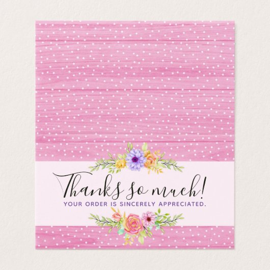 サンキューお洒落フローラバラ素朴ウッドカード (外部フラット)