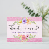 サンキューお洒落フローラバラ素朴ウッドカード 招待状 (スタンド正面)