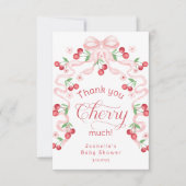 サンキューさくらんぼ多さくらんぼ上のサンキューカード サンキューカード (正面)