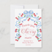 サンキューさくらんぼ多さくらんぼ上のサンキューカード サンキューカード (正面)