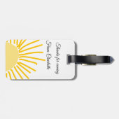 サンキューで来てくれた、名前を付けてテキストを送信 ラゲッジタグ (裏面横)