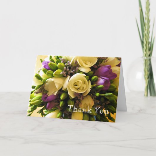 サンキューの結婚式ノートテンプレート サンキューカード (正面)