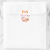 サンキューアイスロリーバンティングハワイアンテーマパーティー ラウンドシール (バッグ)