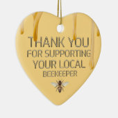 サンキューアピールハニードリップイエローオーナメント セラミックオーナメント (右)