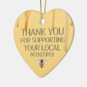 サンキューアピールハニードリップイエローオーナメント セラミックオーナメント (左)