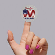 サンキューアメリカ国旗退役軍人のステッカー