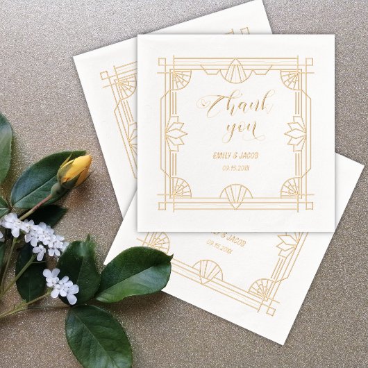 サンキューアールデコ 箔ナプキン