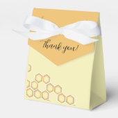 サンキューイエローハニカムビーベビーシャワー フェイバーボックス (正面サイド)