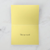 サンキューイエローローズコラージカード サンキューカード (内部)