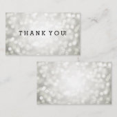 サンキューインサートシルバーグリッターライト エンクロージャーカード (正面/裏面)