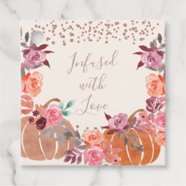 サンキューインフォードラブオータムフローラバラ金ゴールド フェイバータグ