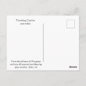 サンキューウエスタンカウボーイズ聖なる書物、 経典 ポストカード (裏面)