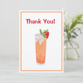 サンキューウォーターカラーサマーピーチドリンク サンキューカード (スタンド正面)