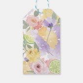 サンキューウォーターカラーシトラスフルーツ&フローラ結婚ズ ギフトタグ (裏面)