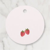 サンキューウォーターカラーストロベリーベビーシャワー フェイバータグ (裏面)