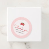 サンキューウォーターカラーストロベリーベビーシャワー フェイバータグ (インサイチュ)