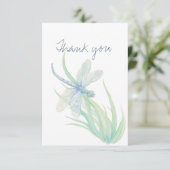 サンキューウォーターカラートンフライ自然アート サンキューカード (スタンド正面)