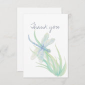サンキューウォーターカラートンフライ自然アート サンキューカード (正面/裏面)