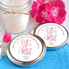 サンキューウォーターカラーピンクラマ ラウンドシール