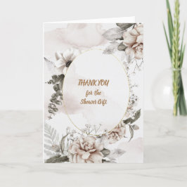 サンキューウォーターカラーホワイトとタンバラ サンキューカード