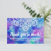 サンキューウォーターカラーマンダラ形而上学的カード 招待状 (スタンド正面)