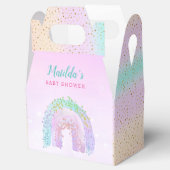 サンキューウォーターカラーレインボーベビーシャワー誕生日 フェイバーボックス (オープン)