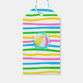 サンキューウォータースライドサマーピンクパーティー ギフトタグ (裏面)