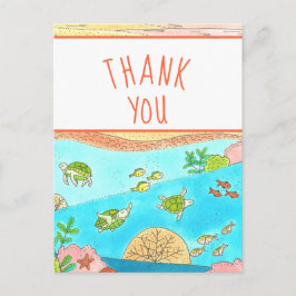 サンキューウミガメの芸術 ポストカード