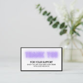 サンキューエレガントネオントレンディーInstagram 名刺 (スタンド正面)