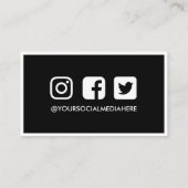 サンキューエレガントネオントレンディーInstagram 名刺 (裏面)