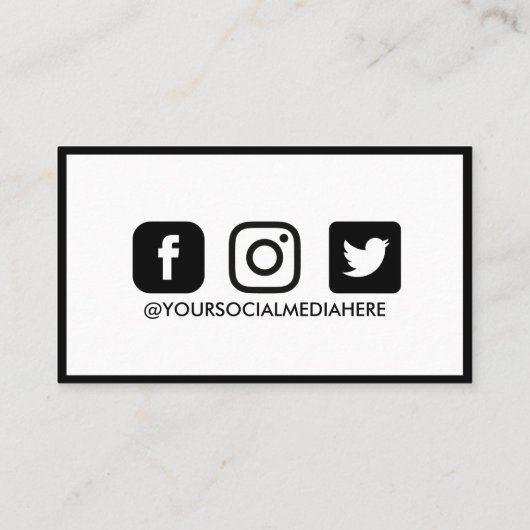 サンキューエレガントネオントレンディーInstagram 名刺 (裏面)